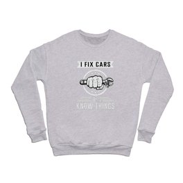 Mechanics Car Mechanic Car Engine Funny Gift Idea Crewneck Sweatshirt