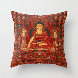 Buddha Shakyamuni as Lord of the Munis Throw Pillow