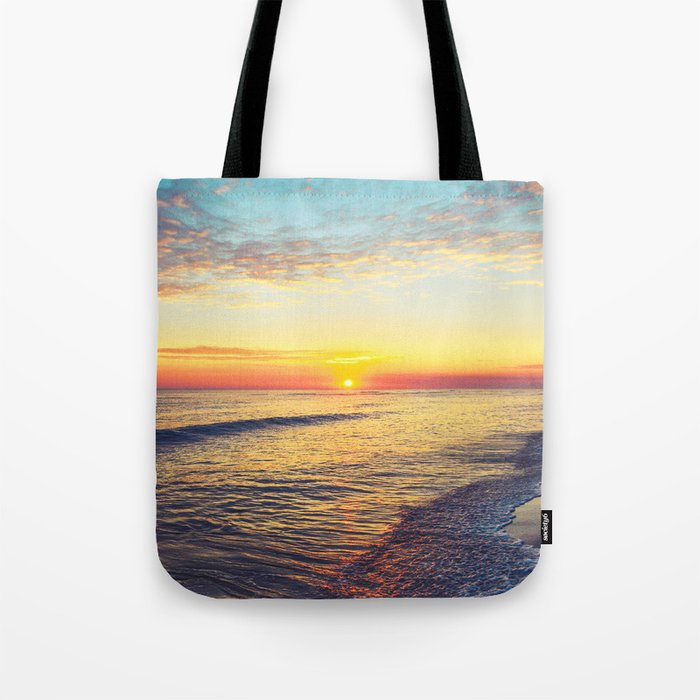 Summer Sunset Ocean Beach - Nature Photography Tote Bag