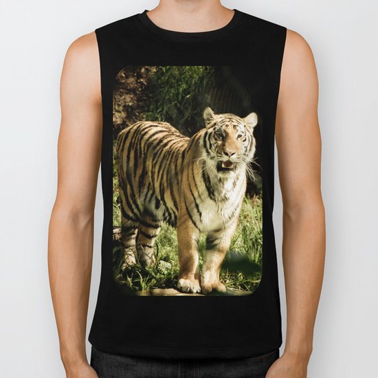 Tiger portrait Biker Tank