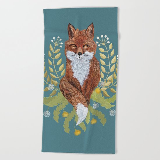 Fox Brown Beach Towel