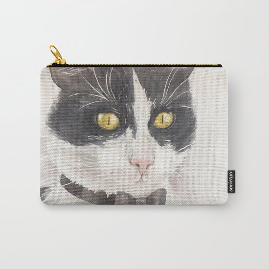 Tuxedo cat Carry-All Pouch