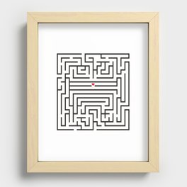 Labyrinth. Find me. Recessed Framed Print