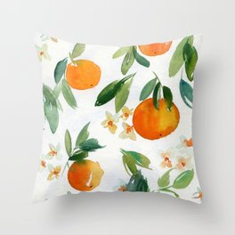 mandarins Throw Pillow