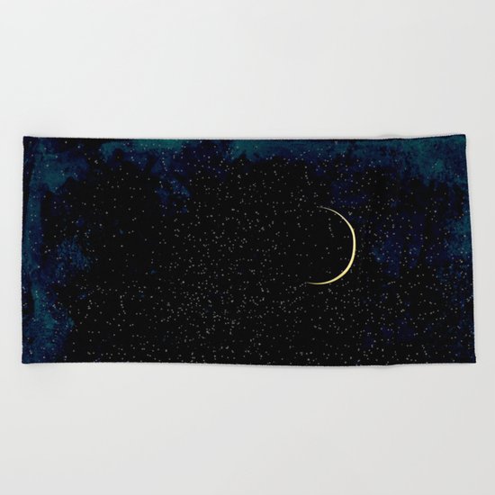 Crescent Moon Beach Towel