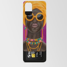 African American Woman Pop Art Portrait Android Card Case