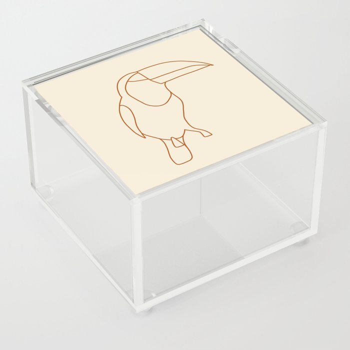 Toucan Line Art Acrylic Box