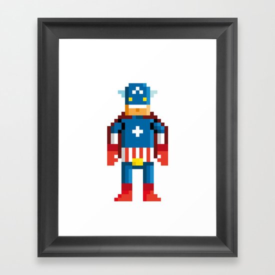 Pixelman America Framed Art Print