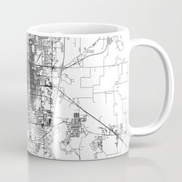 Springfield White Map Coffee Mug