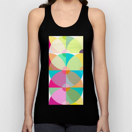 pastel circles Unisex Tank Top