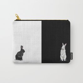 Complementary opposites - White bunny Carry-All Pouch