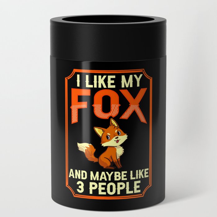 Red Foxes Fennec Fox Animal Funny Cute Can Cooler