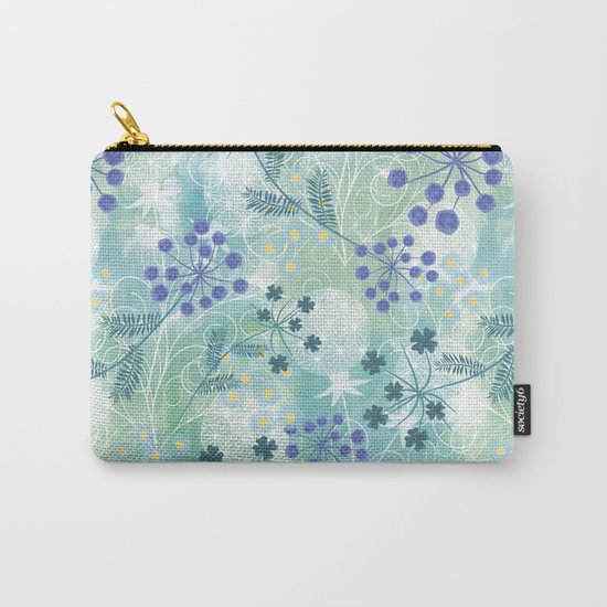 Abstract floral pattern. Carry-All Pouch