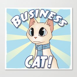 Business Cat! Canvas Print