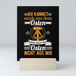 Ostdeutsch Ostalgie Stolzer Ostdeutscher DDR Mini Art Print