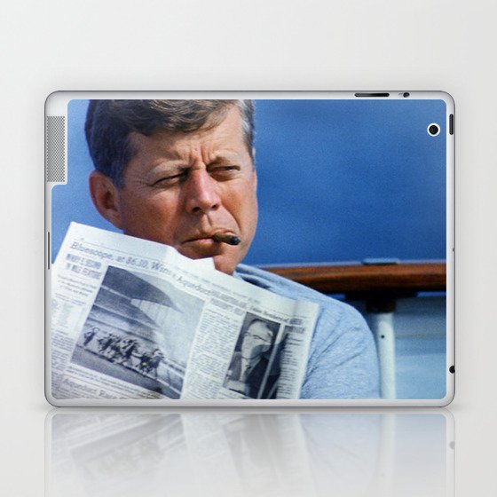 John F Kennedy Smoking Laptop & iPad Skin