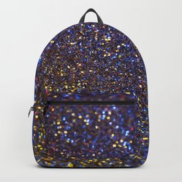 Blue and Gold Sparkles Backpack