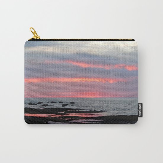 Texture Filled Clouds Carry-All Pouch