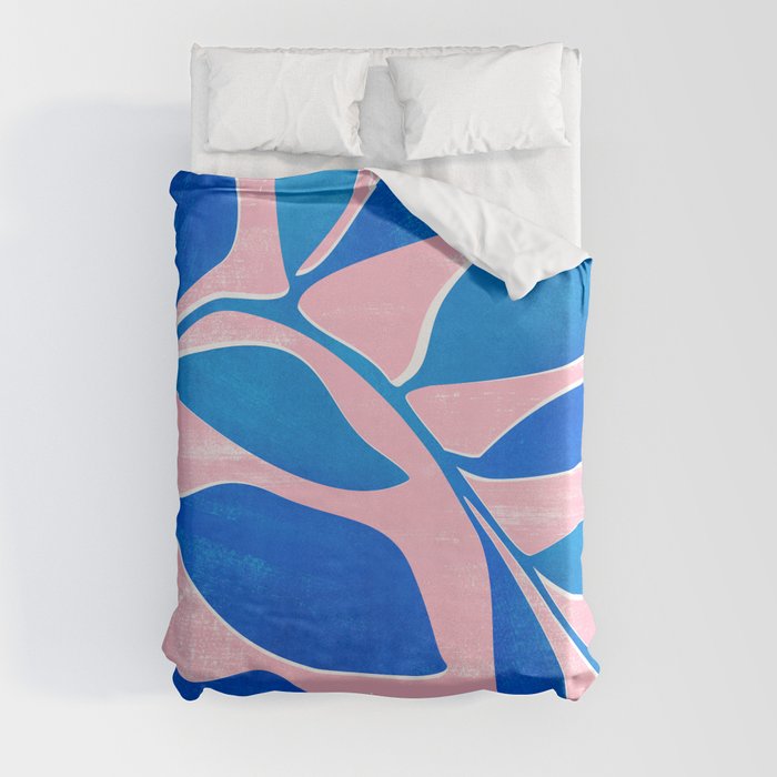 Mid-Century Garden / Abstract Botanical Series Duvet Cover