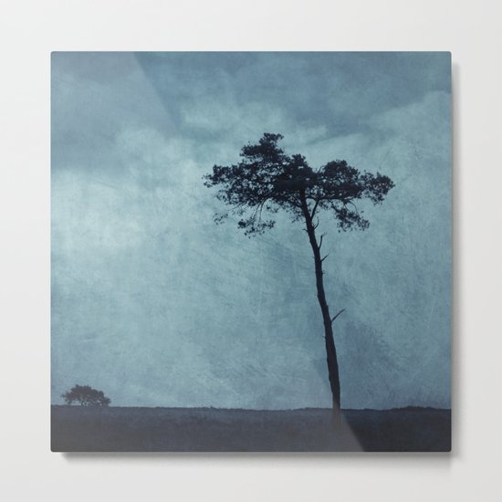 Blue Trees Metal Print