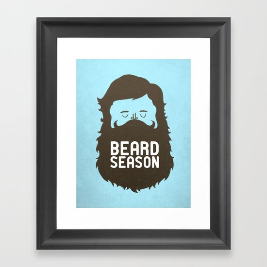 Beard Season Framed Art Print
