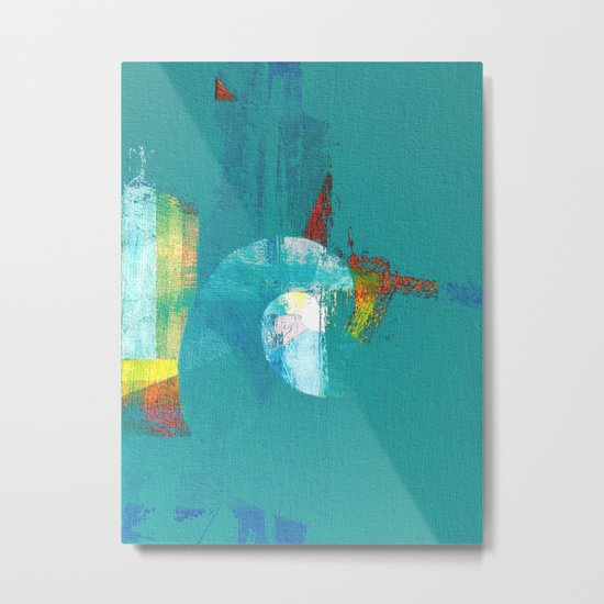 Tournament (knight turquoise) Metal Print