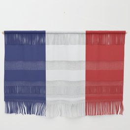 France Flag Print French Country Pride Patriotic Pattern Wall Hanging