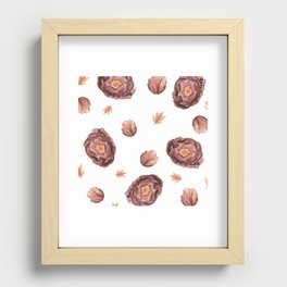 Fall flowers Recessed Framed Print