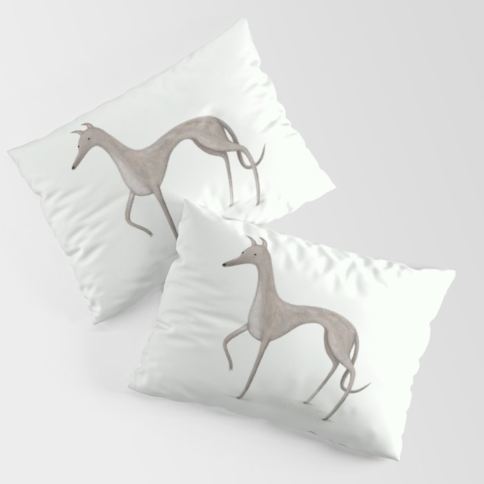 Whippet Portrait Pillow Sham