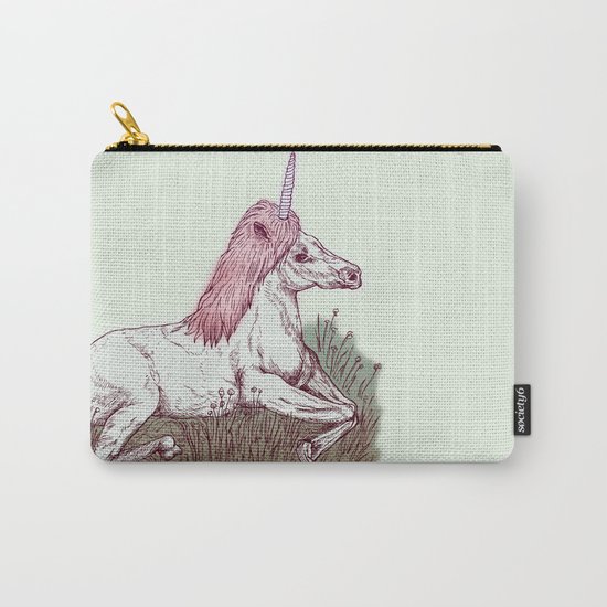 The Resting Unicorn Carry-All Pouch