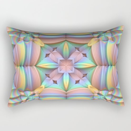 Symmetry in Pastels Rectangular Pillow
