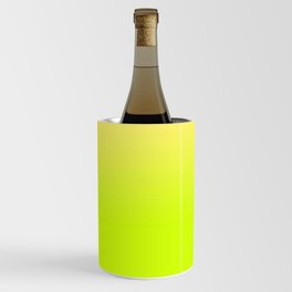 YELLOW-GREEN Neon color ombre pattern  Wine Chiller