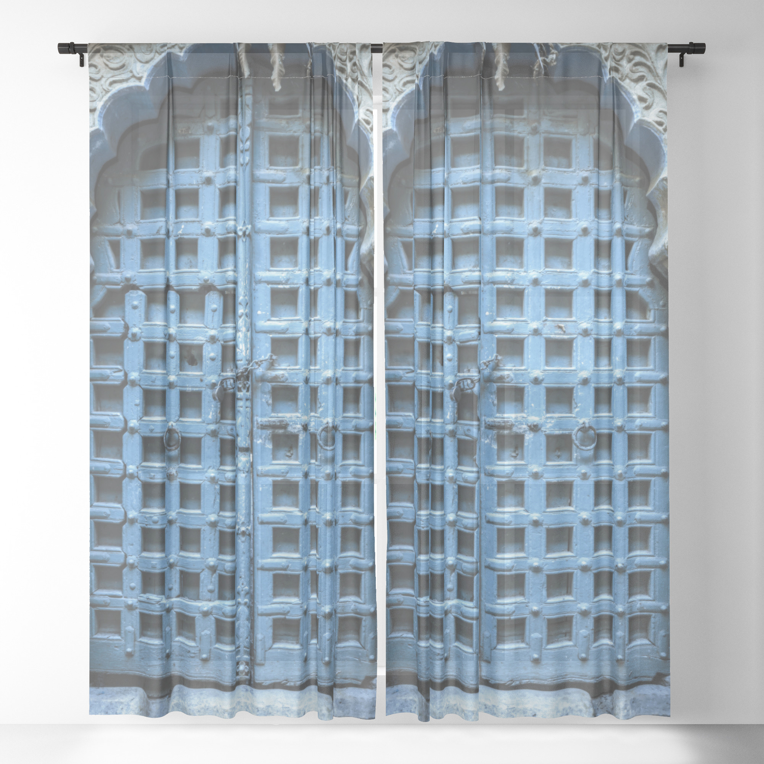 Doors Of India 1 Sheer Curtain By Mariaheyens Society6