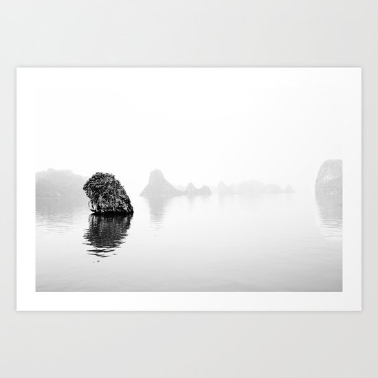 Lonely Rock Art Print