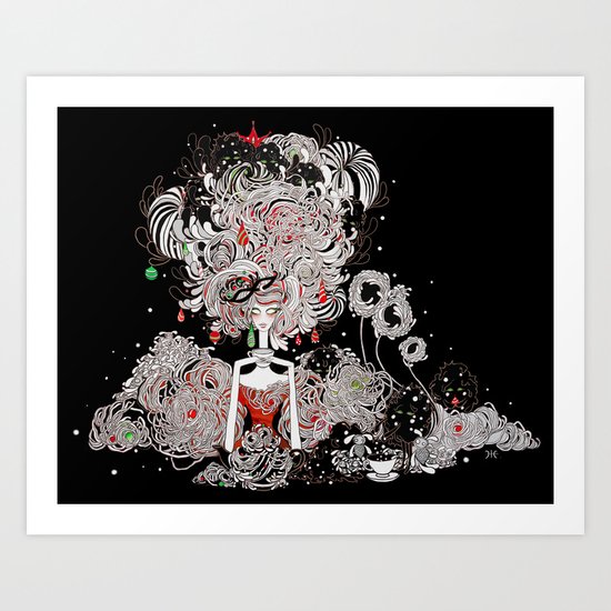 Starry Holiday Art Print