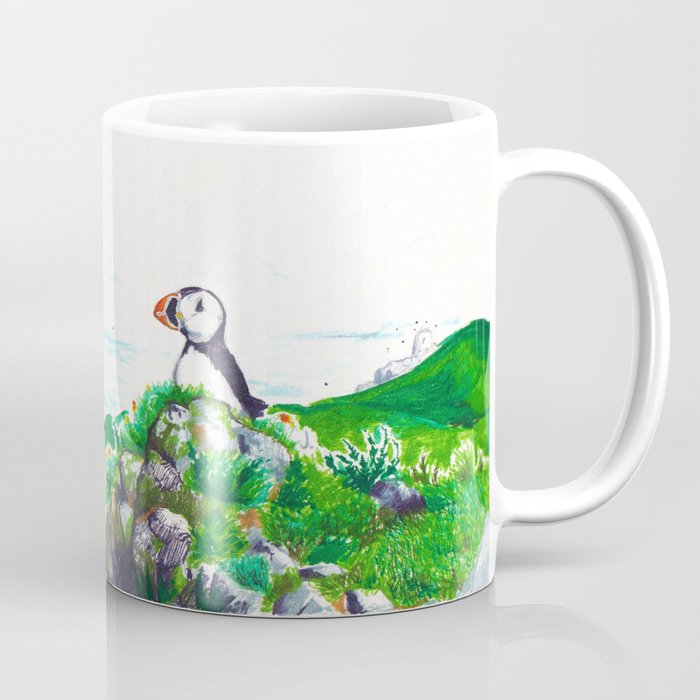 Cliff puffin Coffee Mug