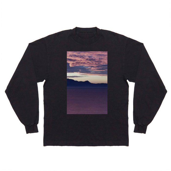 Sorrento Coast Violet Clouds Picture Long Sleeve T Shirt