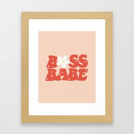Boss Babe Framed Art Print