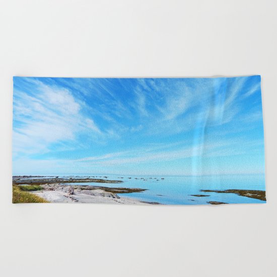 Big Blue Calm Beach Towel