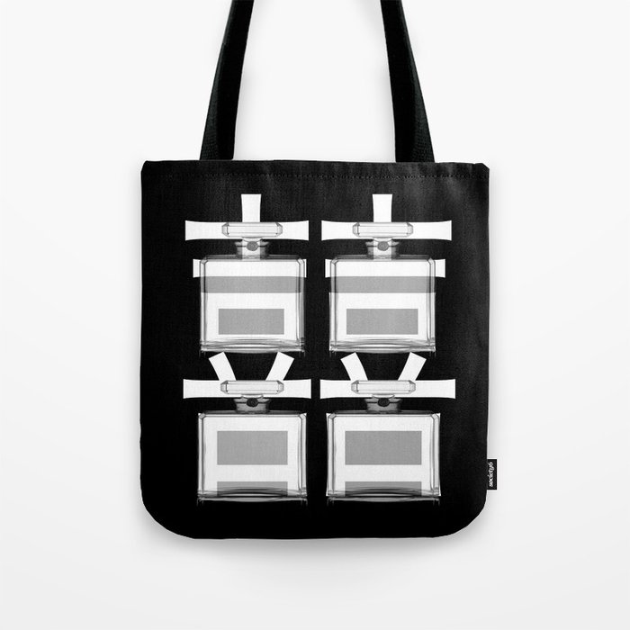 No 5 Double Hiness In B W Tote Bag