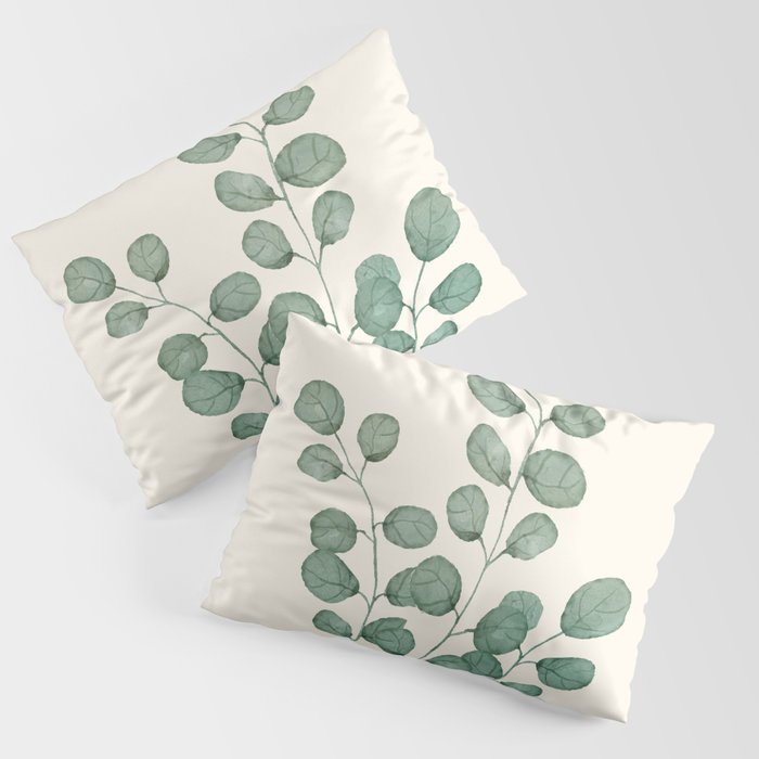 Watercolor Eucalyptus Pillow Sham