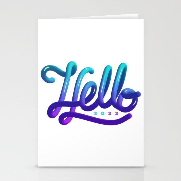Hello 2022 Stationery Cards