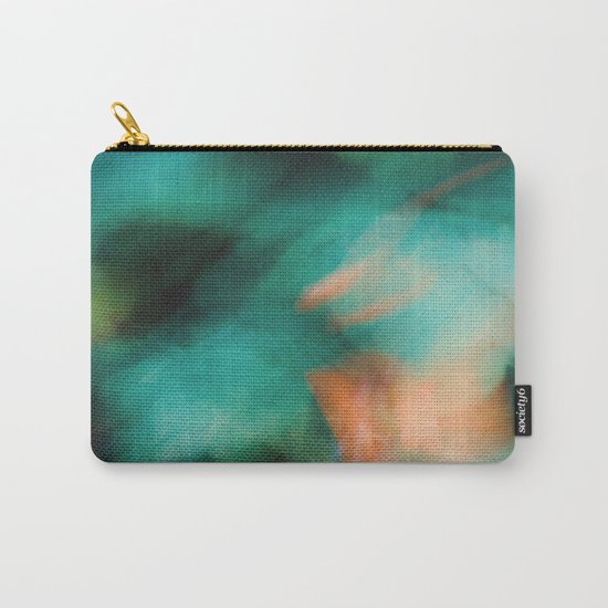 Green and Orange Carry-All Pouch