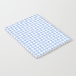 Gingham Plaid Pattern - Natural Blue Notebook