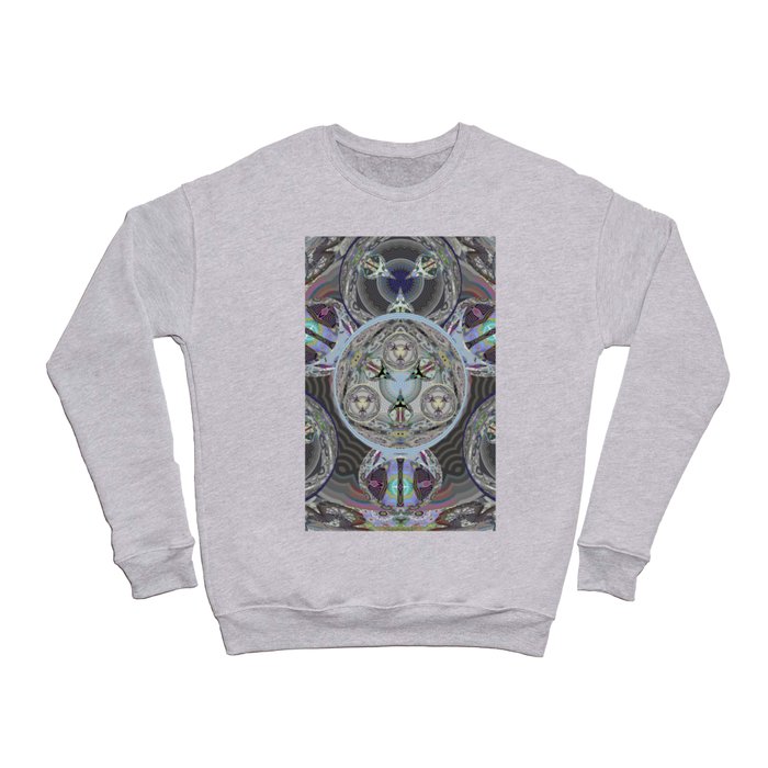 Indra's Web of Time and Soul Origin Visionary Mandala Crewneck Sweatshirt