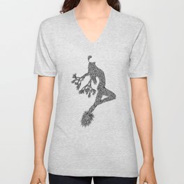 Quail Woman by CREYES of ArtFx Old Town Yucca Valley Unisex V-Neck