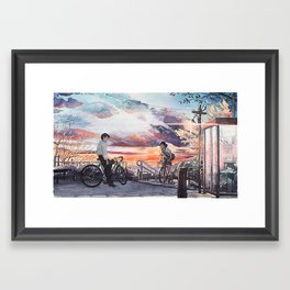 Bicycle Boy 10 Framed Art Print