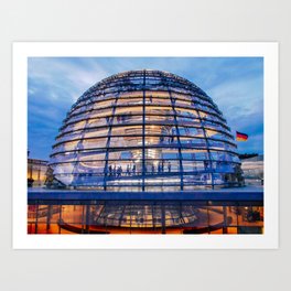 Berlin Bundestag Dome Fine Art Print Art Print