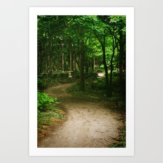 Down A Path Art Print
