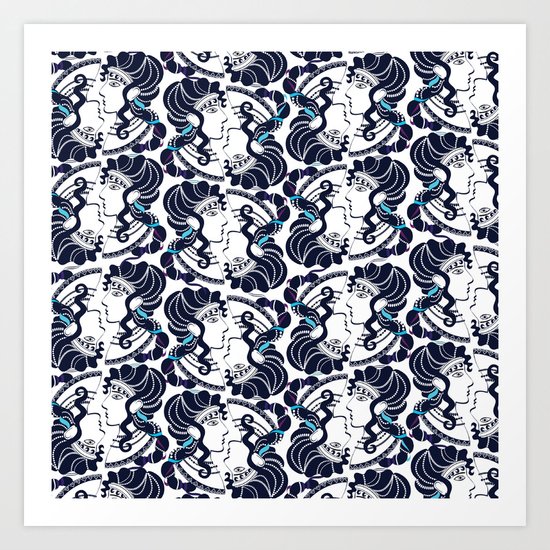 Minoan Ladies I Art Print
